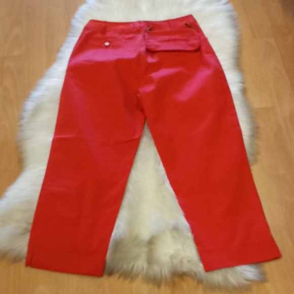 VTG- Claudia Romana Red Golf ⛳ Capri Pants - Picture 9 of 13
